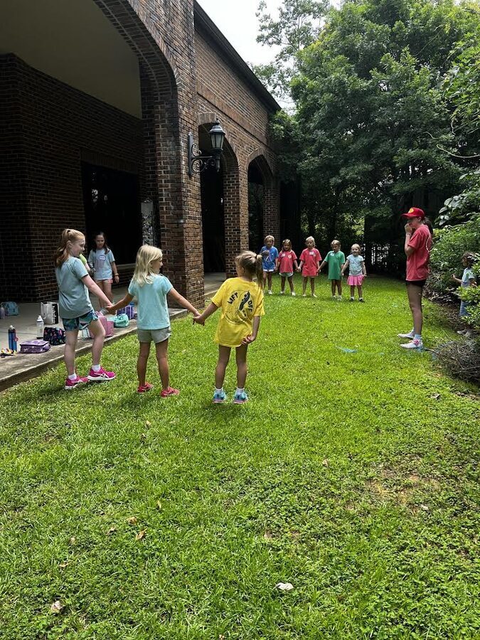 Kids in outdoor circle