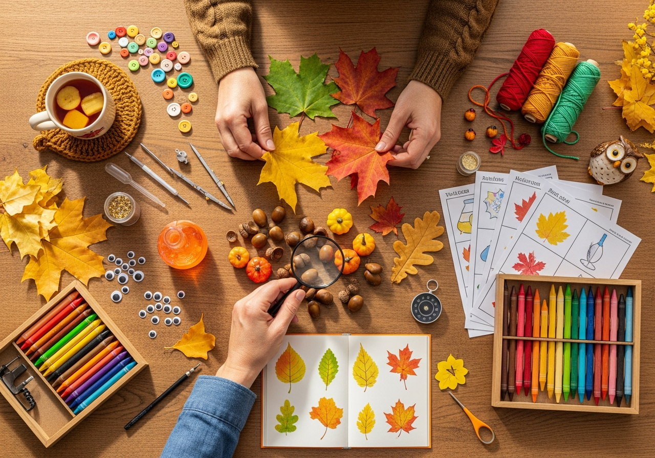 Fall STEAM camp from home activity bundle